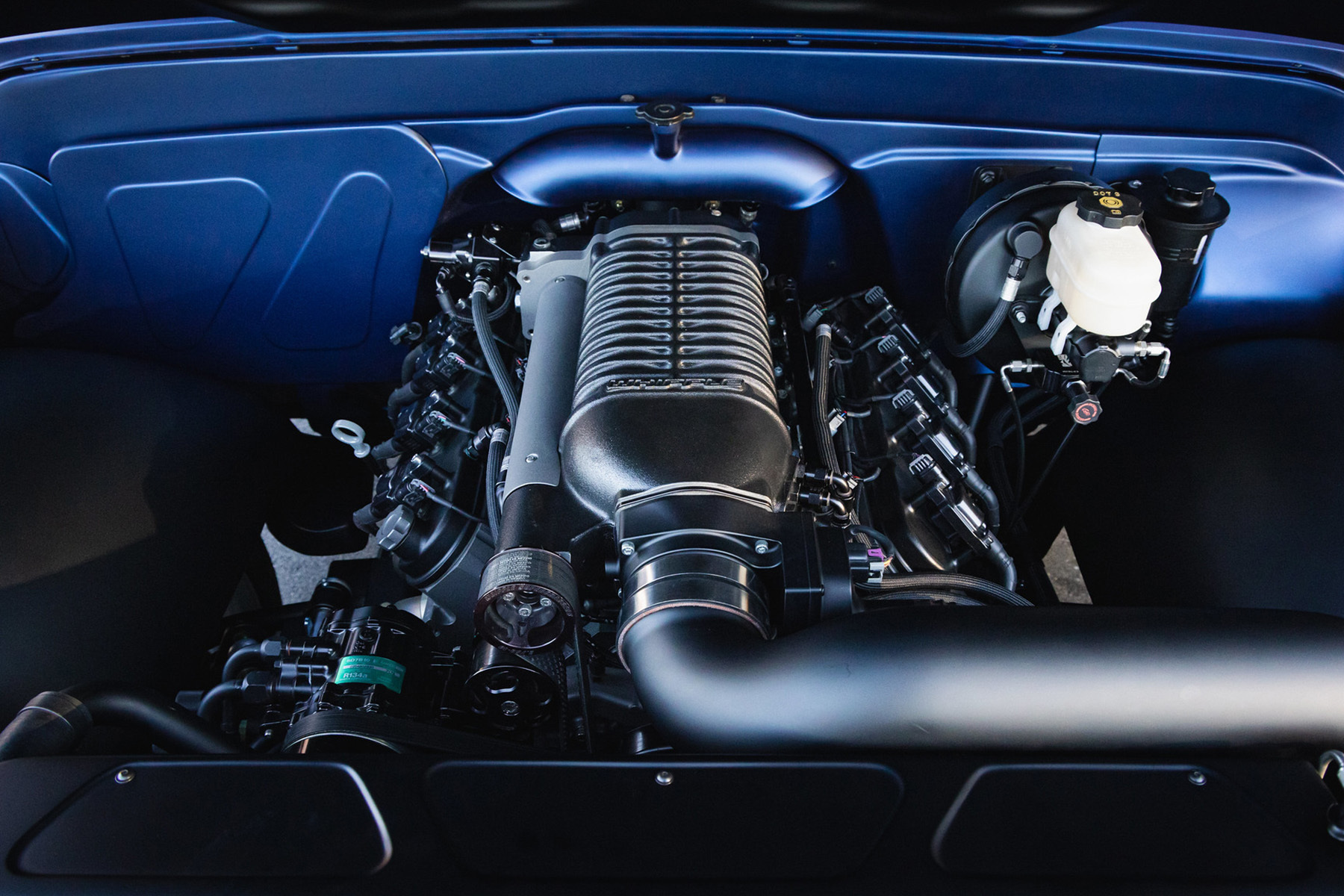 Engine bay under build
